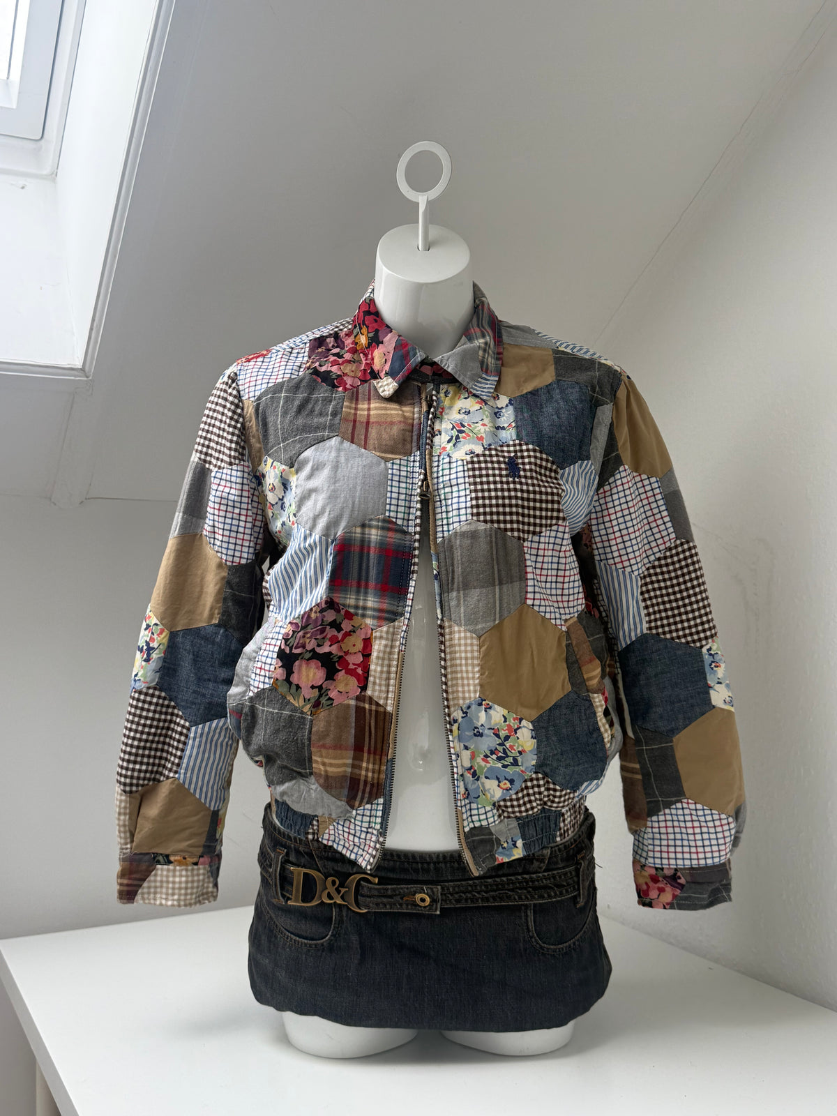 Polo Ralph Lauren Patchwork Bomber Jacket (S)