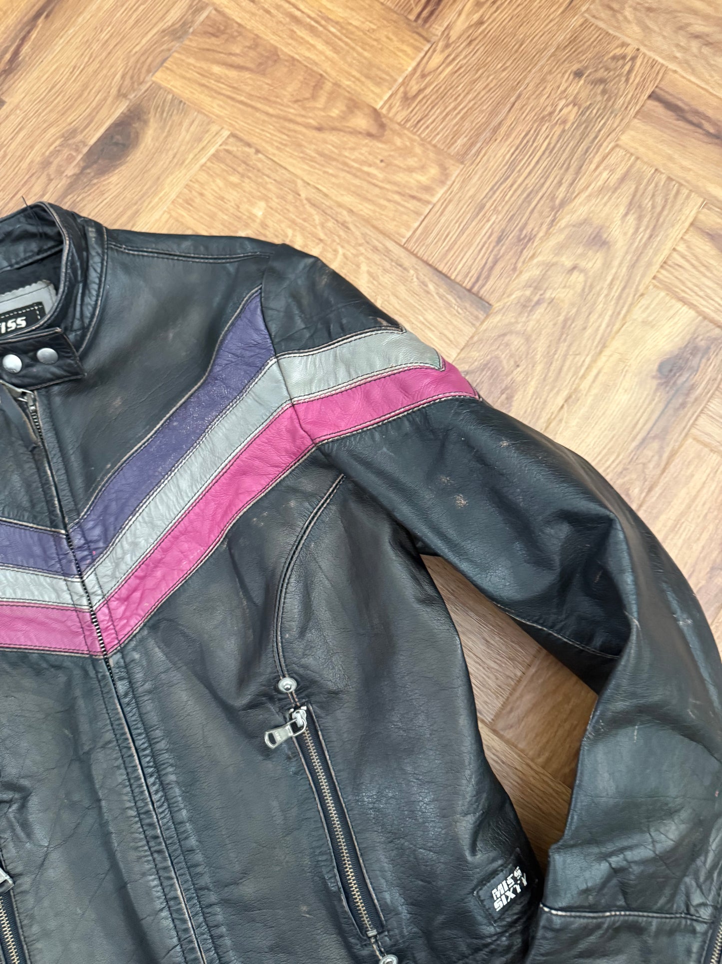 Miss Sixty Leather Racer Jacket (S)