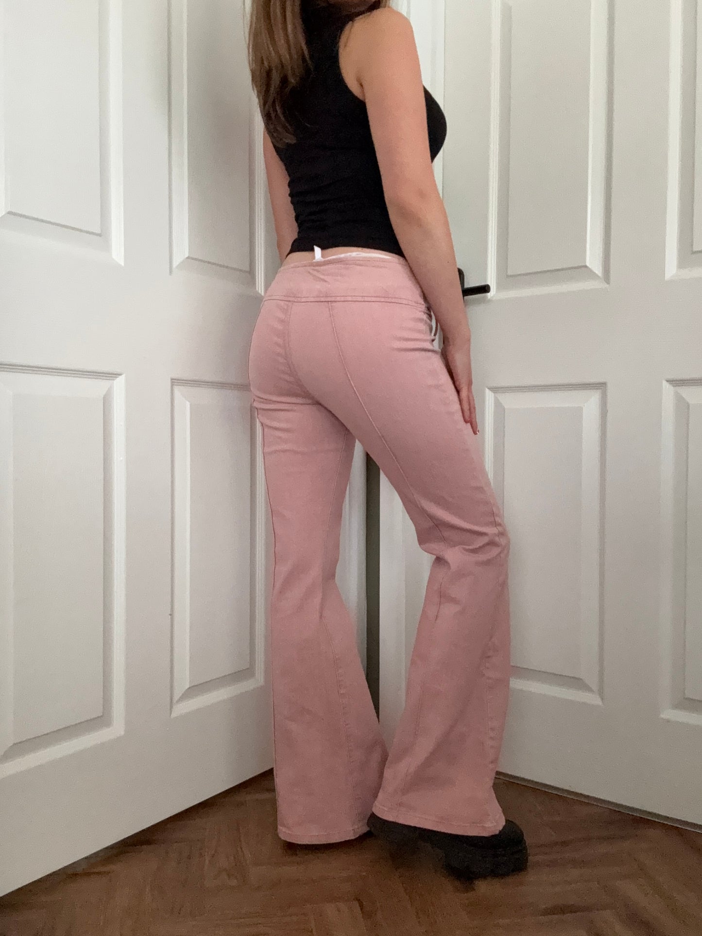 Pink Flared Jeans (UK12)