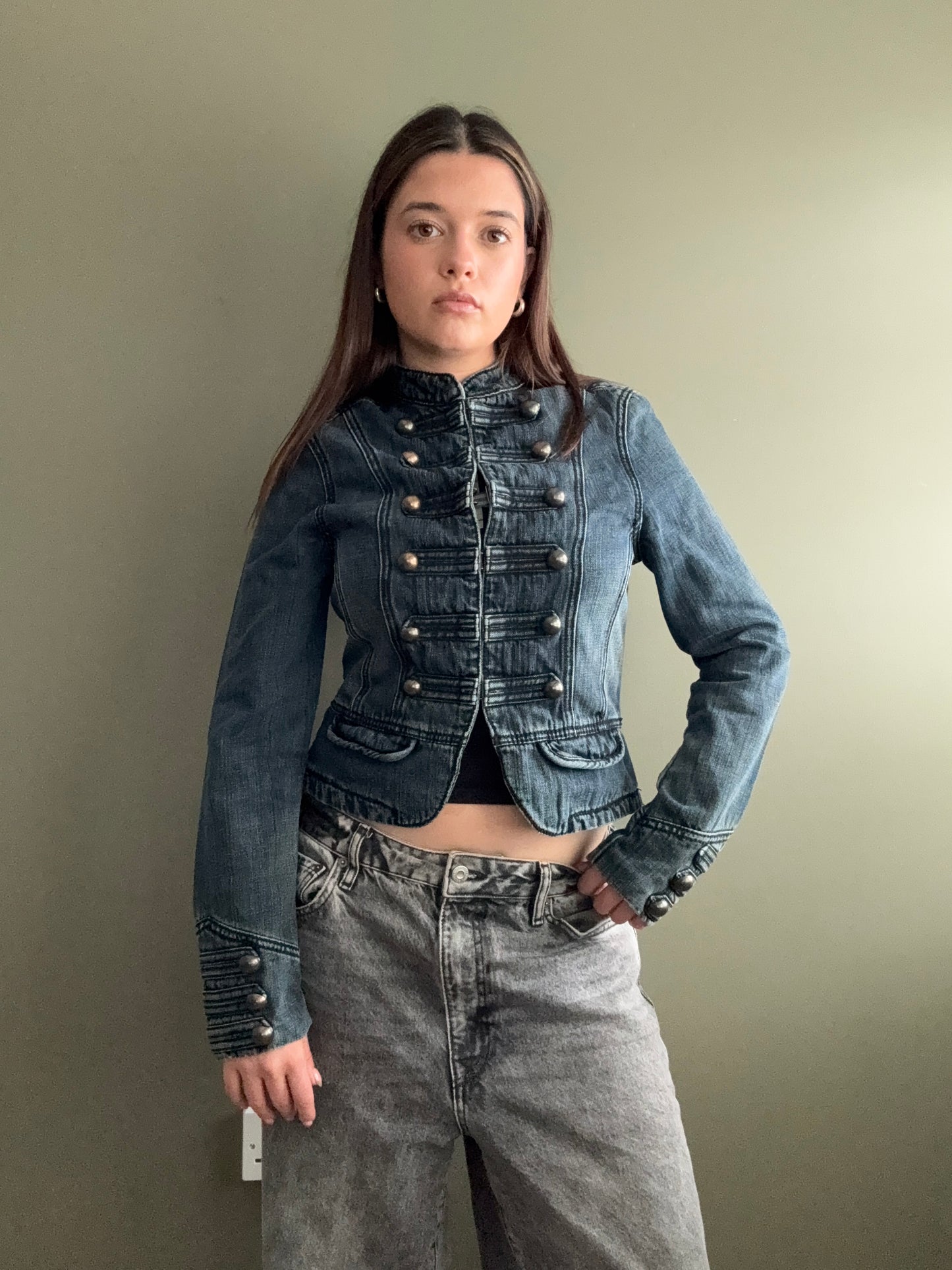 Denim Military Jacket (UK10)