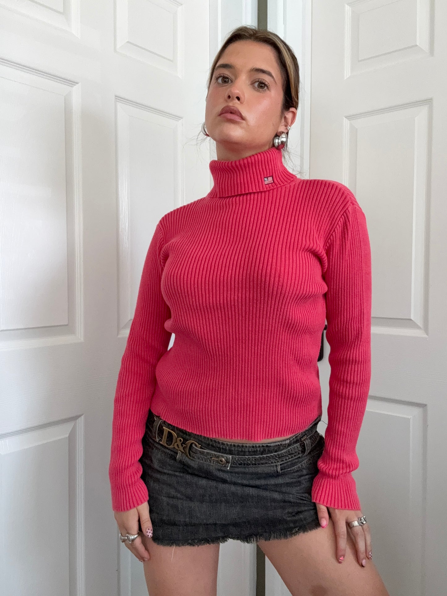 Ralph Lauren Knitted Ribbed Roll Neck (M)