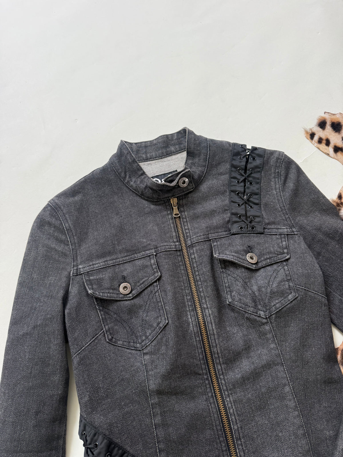 Dolce & Gabbana Denim Lace Up Jacket (S)