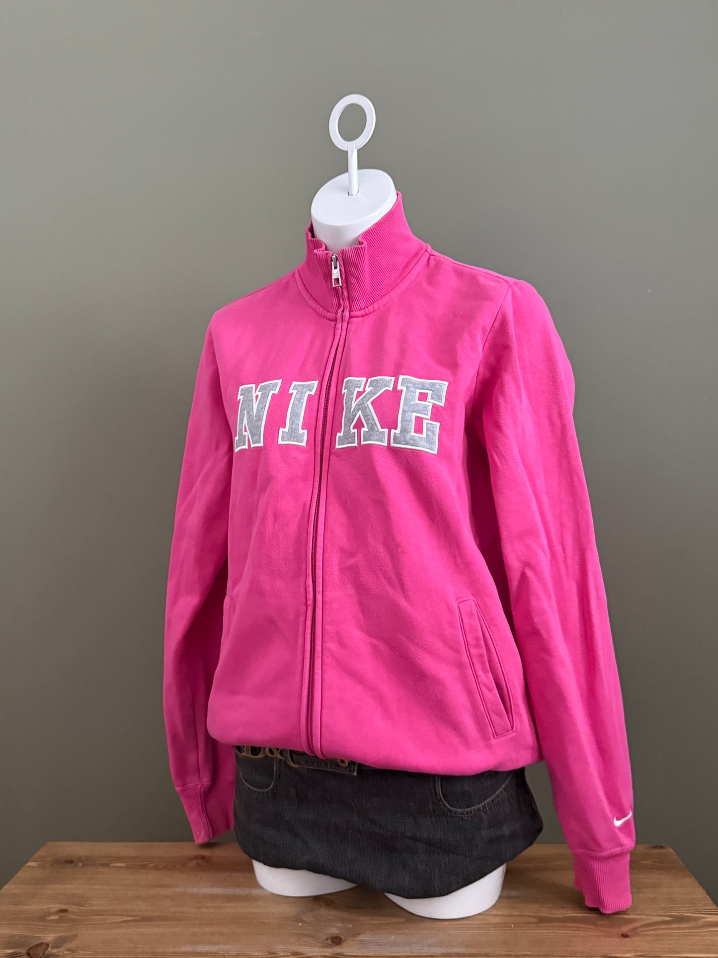Pink Nike Zip Jumper (L)