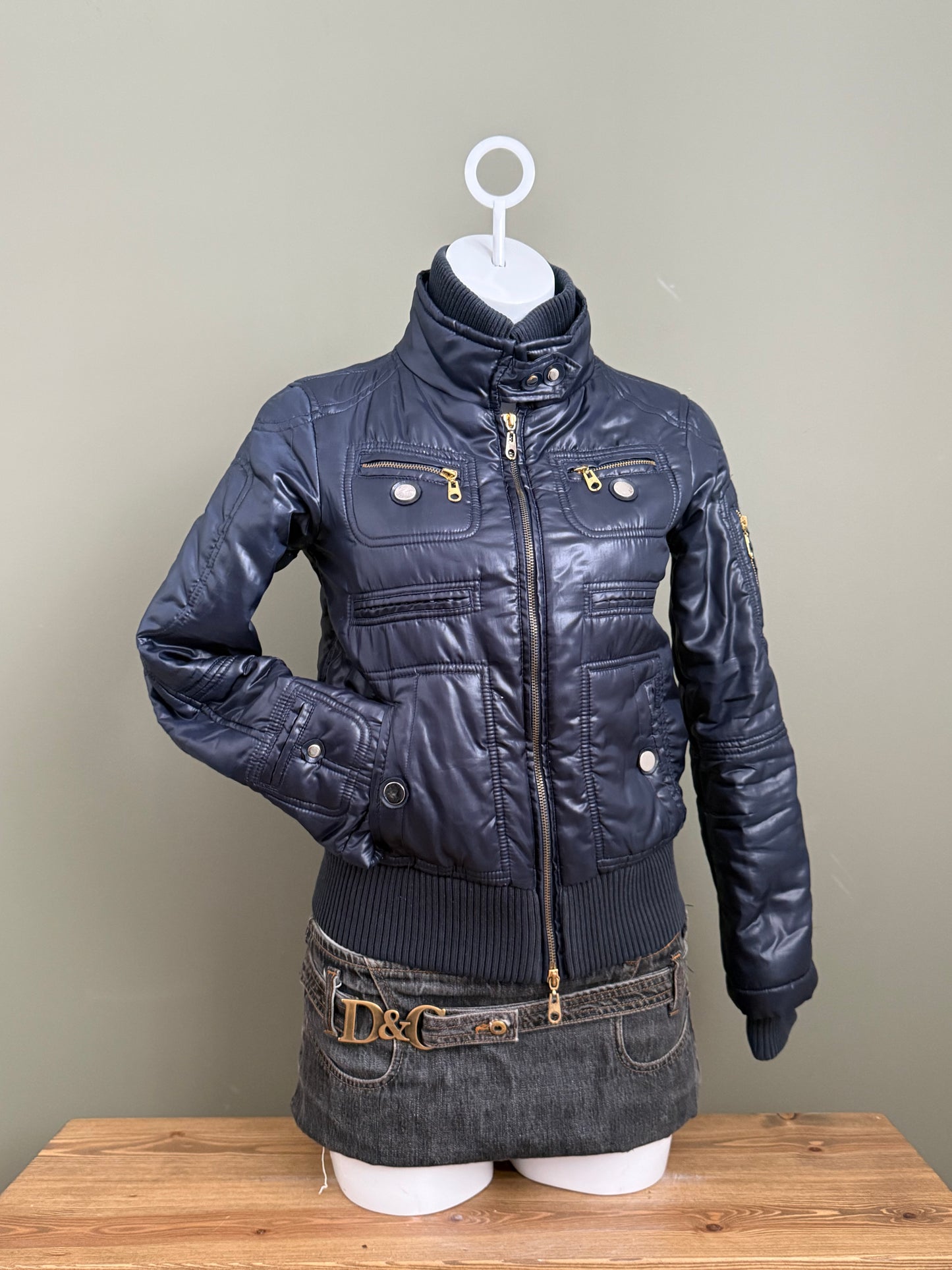 Navy Puffer Jacket (S)