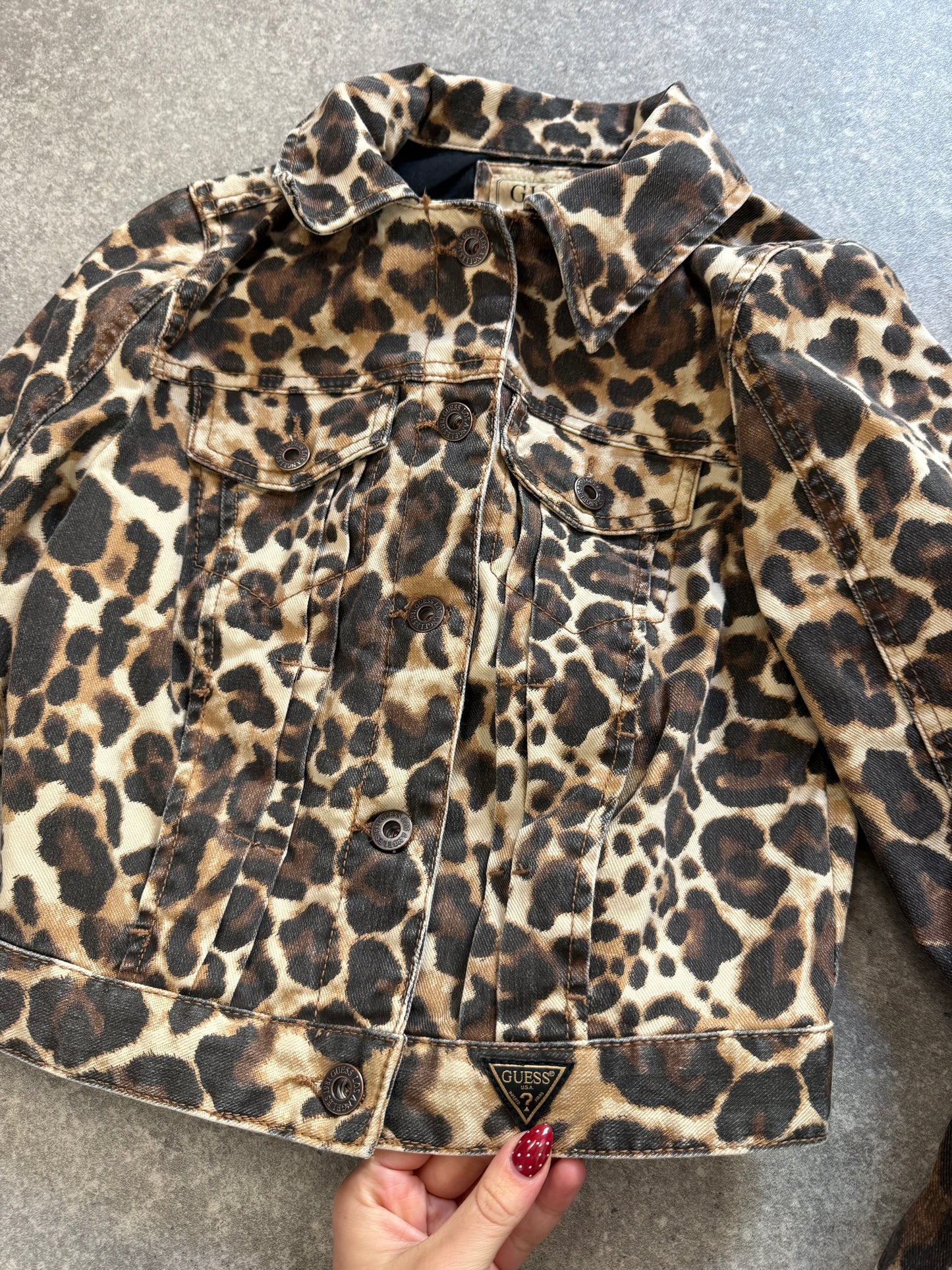 Guess Leopard Print Jacket (XS)