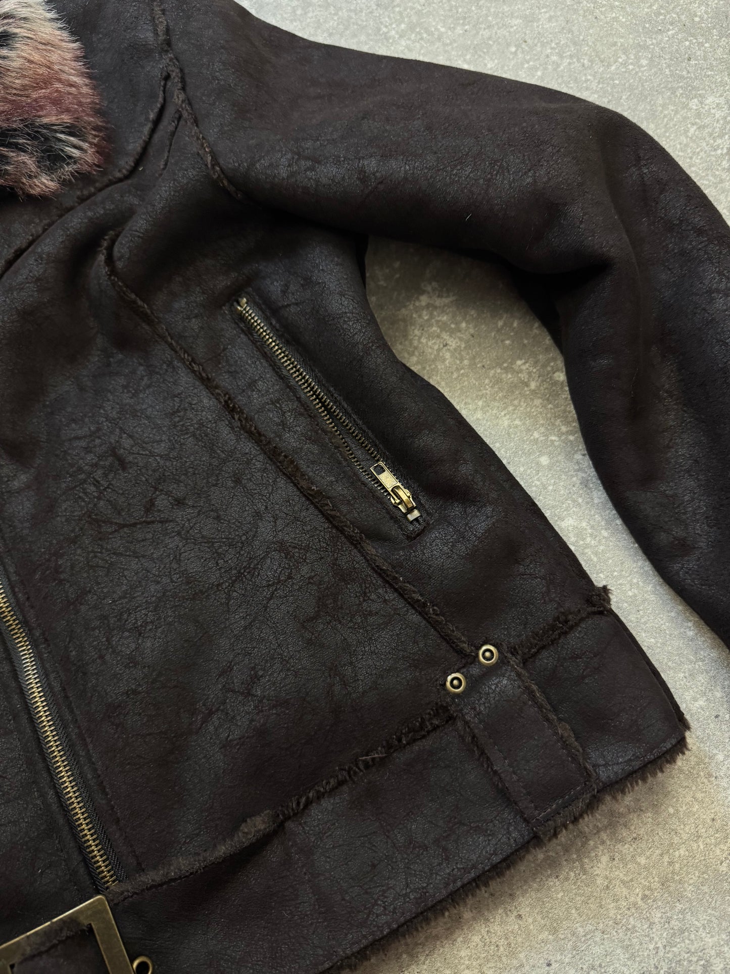 Faux Suede Jacket (UK10)