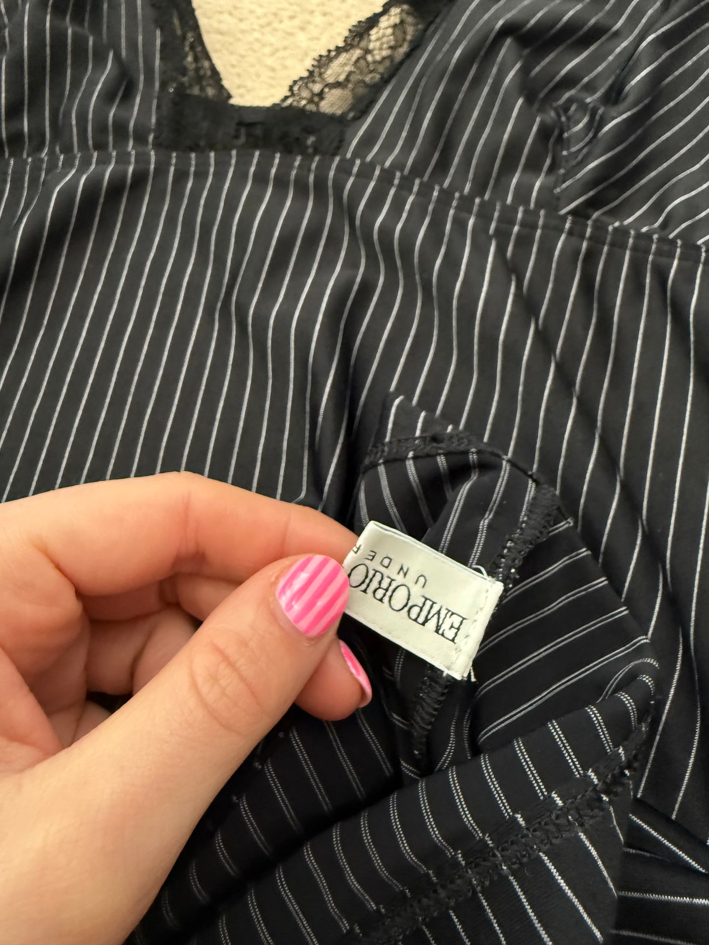 Emporio Armani Pinstripe Cami Top (M)