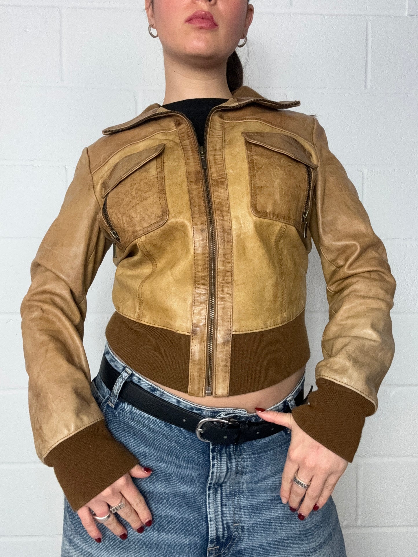 Vintage Leather Jacket (UK10)