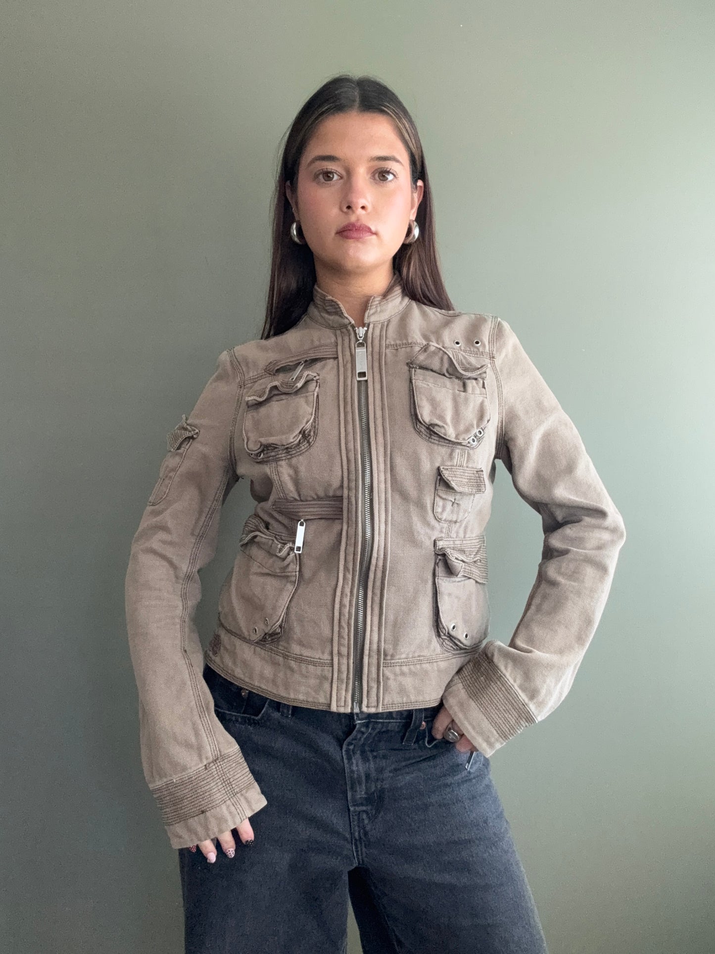 Y2K Cargo Jacket (UK12)