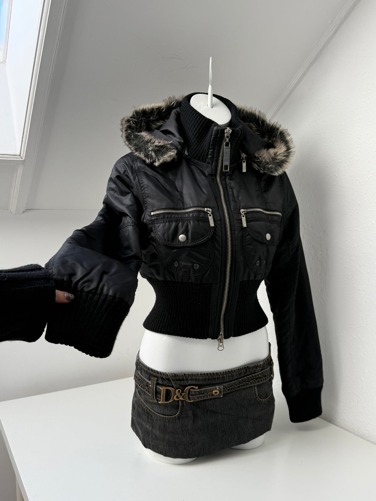 Fitted Y2K Puffer Jacket (UK12)