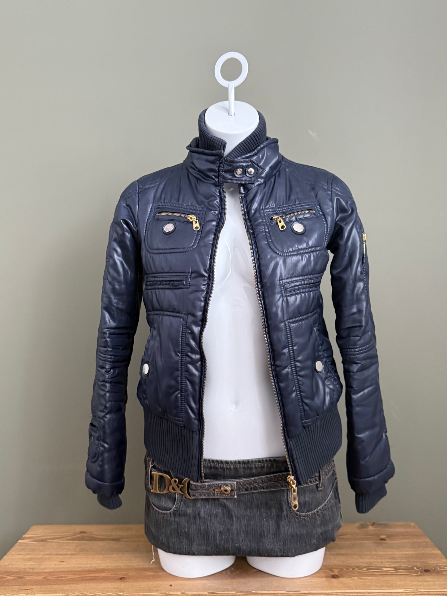 Navy Puffer Jacket (S)