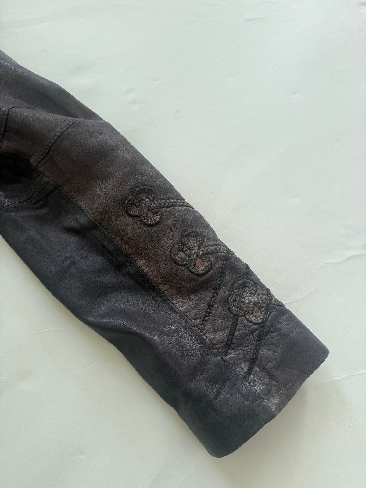 Allsaints Leather Military Jacket (UK12)