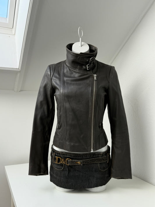 Leather Buckle Jacket (S)