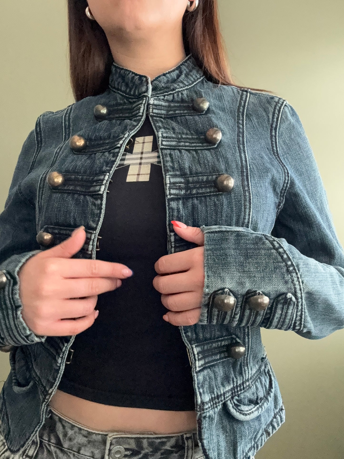 Denim Military Jacket (UK10)