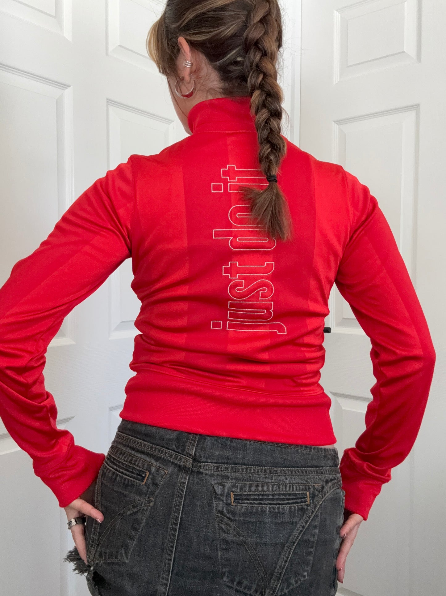 Striped Nike Tracksuit Top (S)
