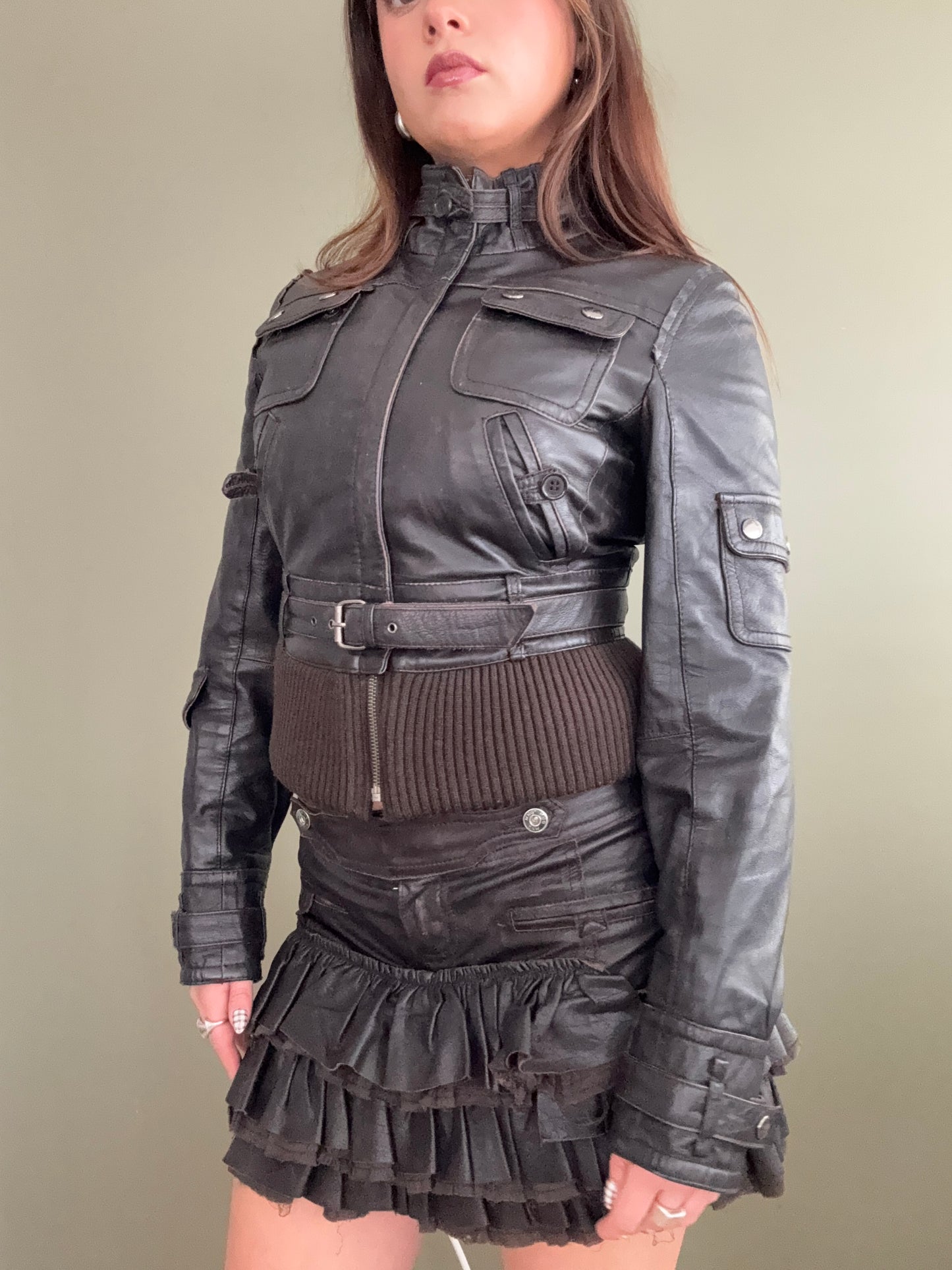 Leather Two Piece Set (S)