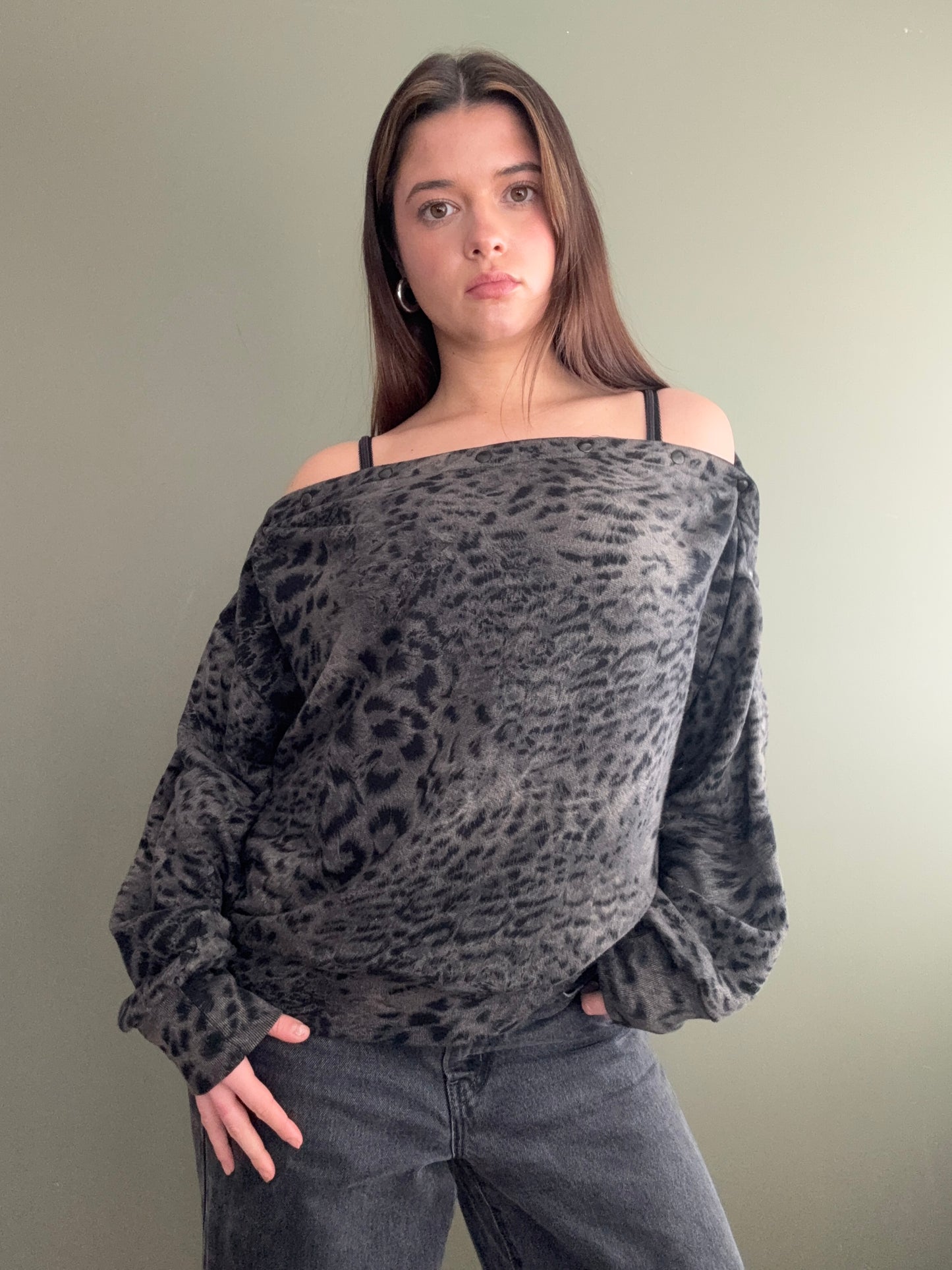 Allsaints Batwing Popper Jumper (S)