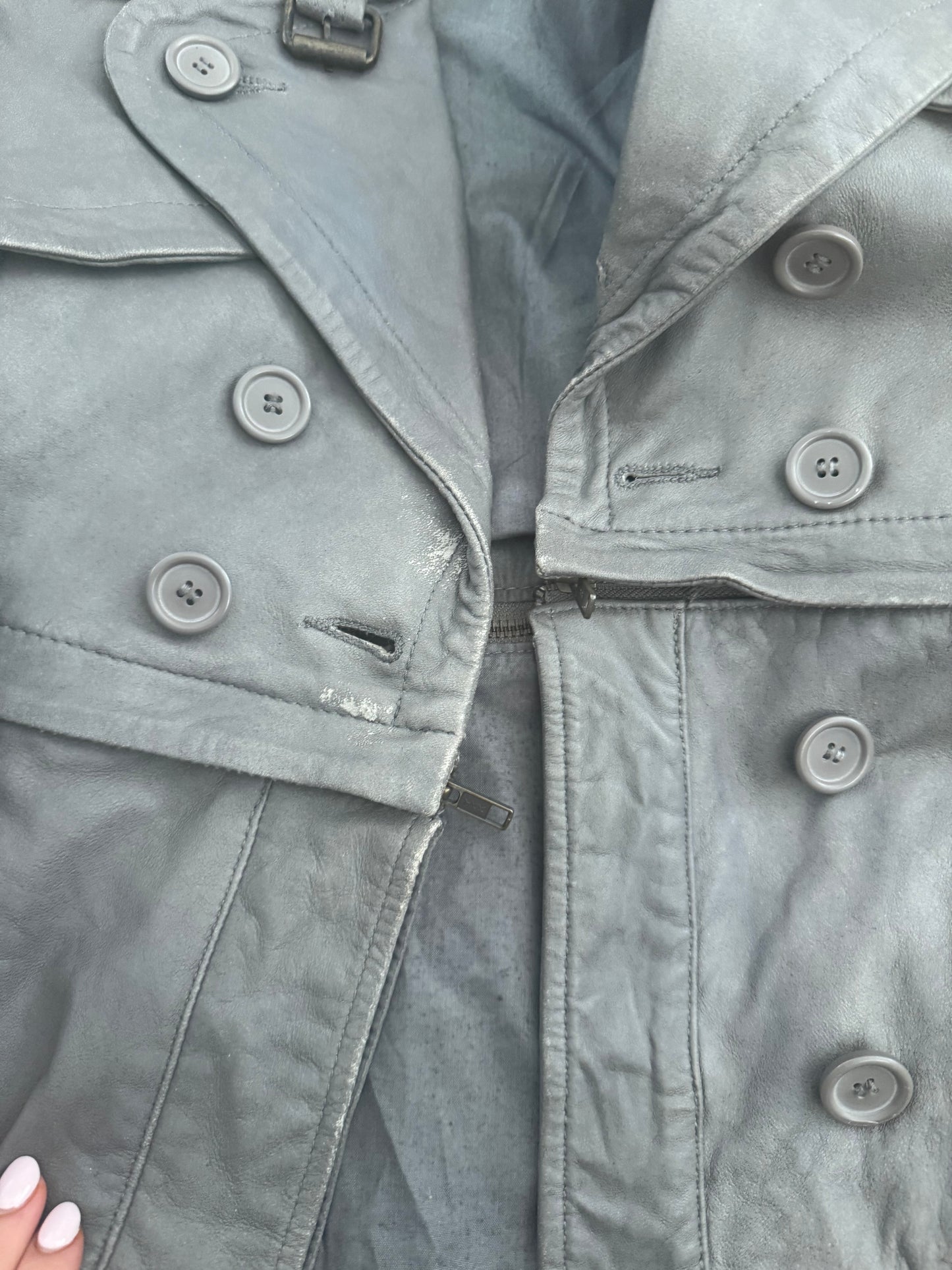 Allsaints 2 in 1 Leather Jacket (UK10)