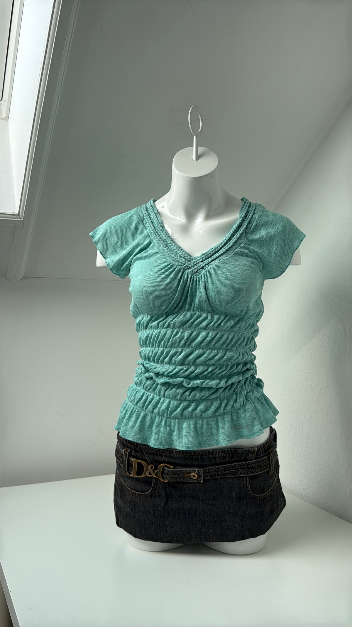 DKNY Ruched Top (XS)