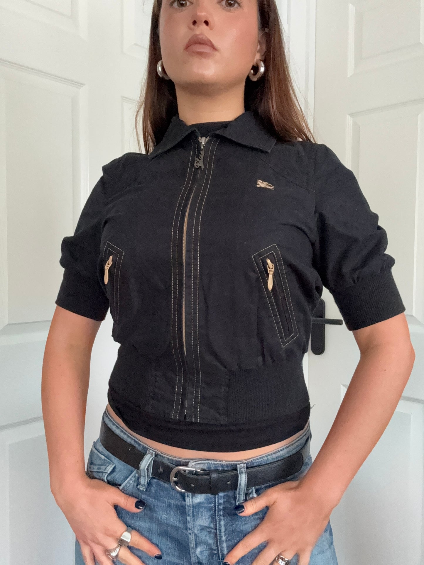Burberry Blue Label Shortsleeve Bomber Jacket (S)