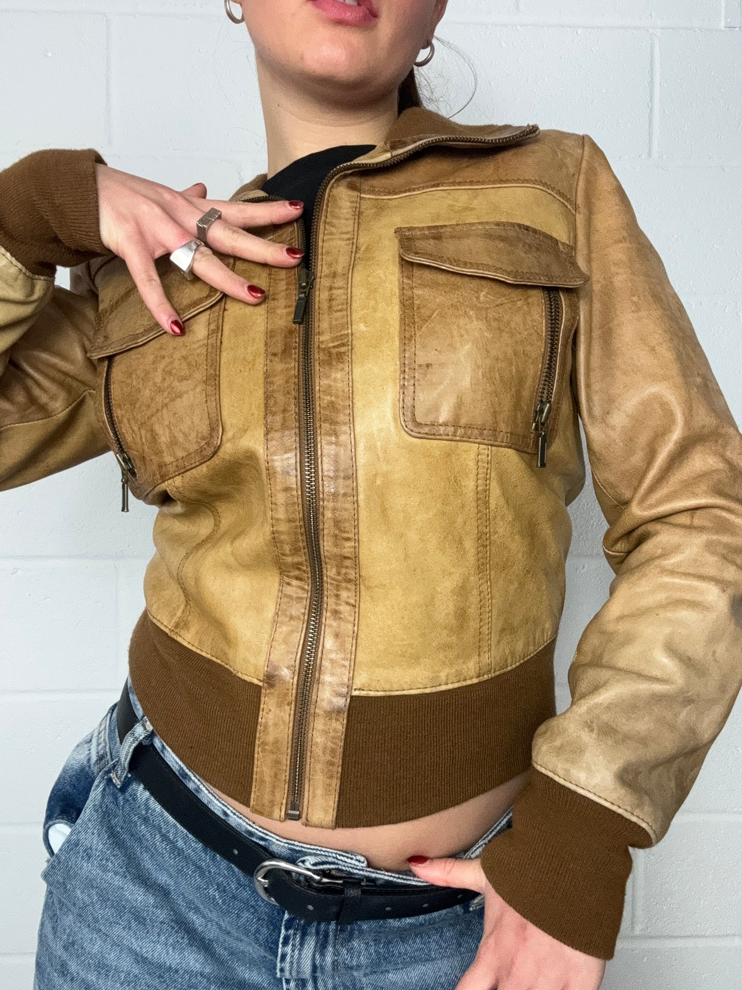 Vintage Leather Jacket (UK10)