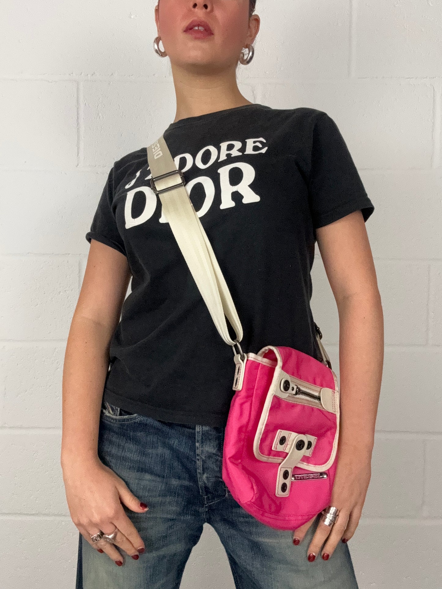 Diesel Pink Y2K Crossbody Bag