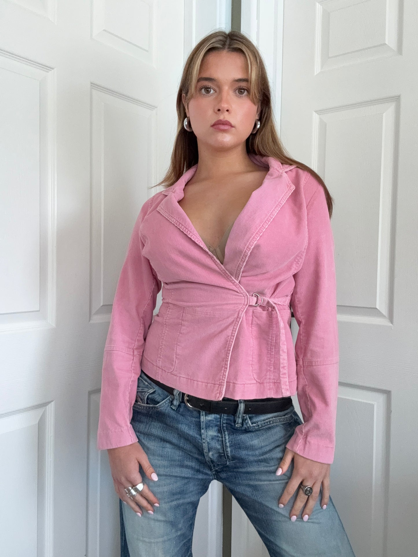 Pink Corduroy Jacket (UK8)