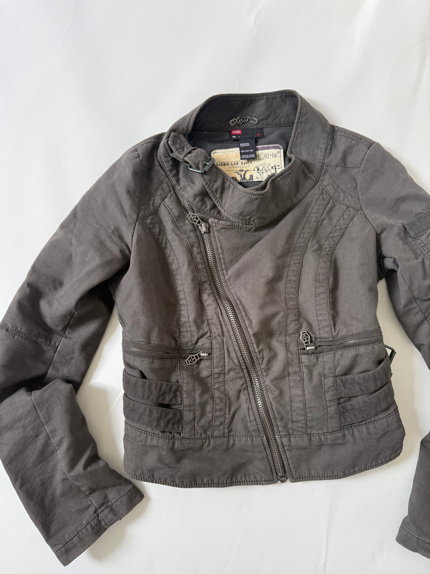 Diesel Cropped Utility Jacket (L)