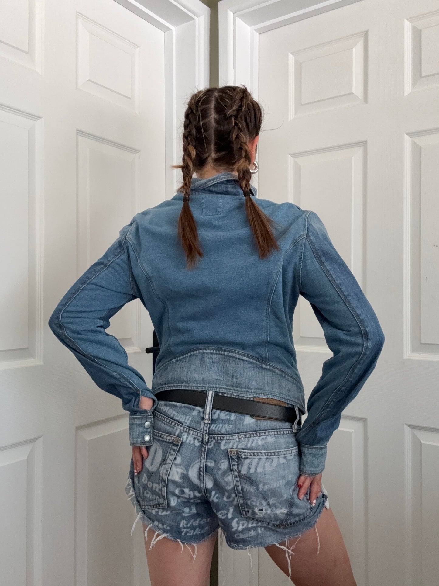 Diesel Denim Biker Jacket (L)
