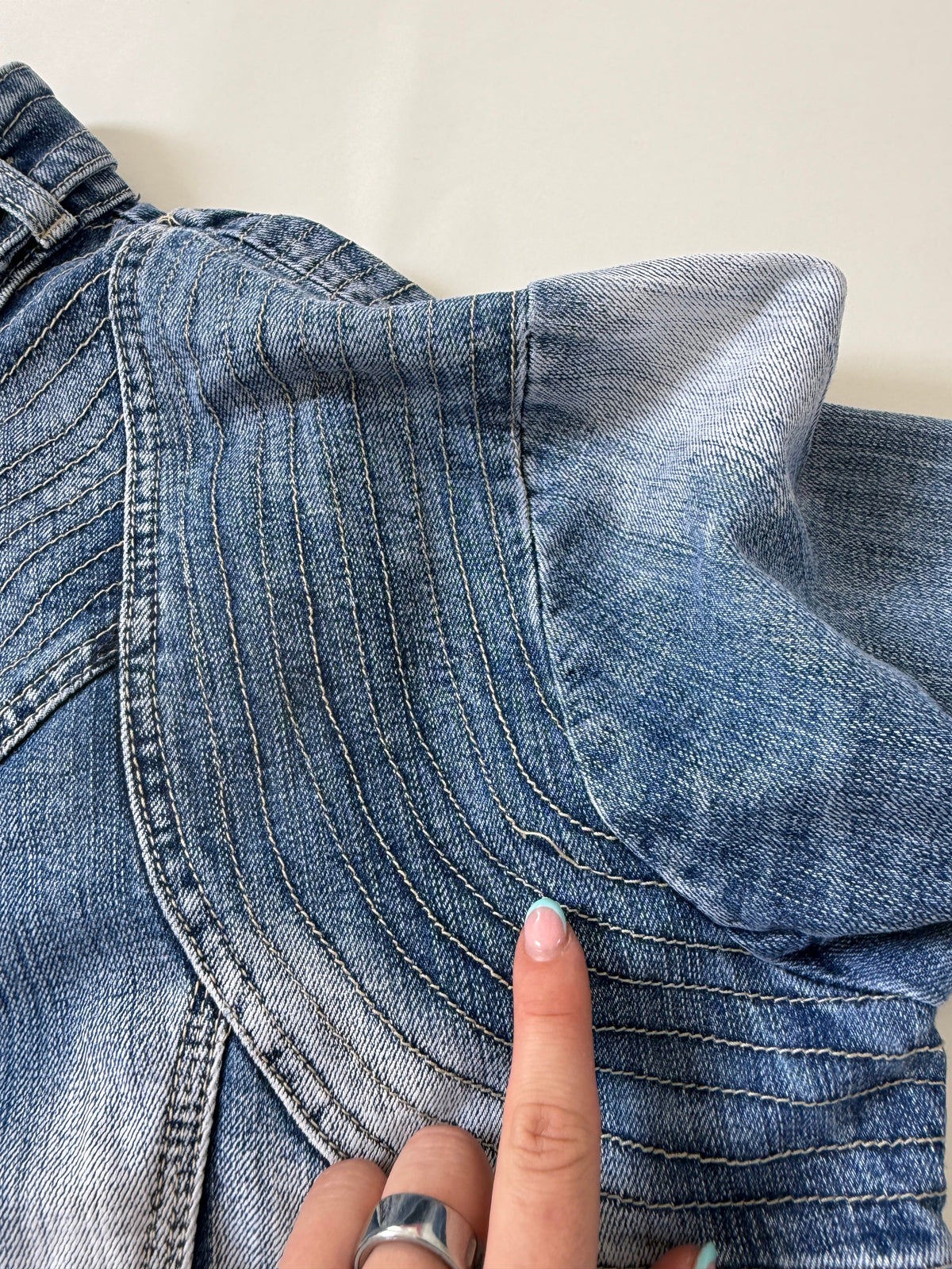 Denim Corset Jacket (L)