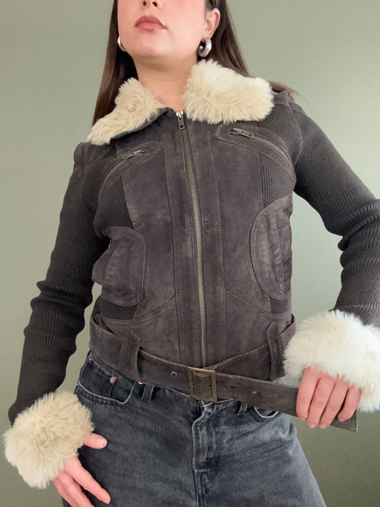 Jane Norman Suede Jacket (UK14)