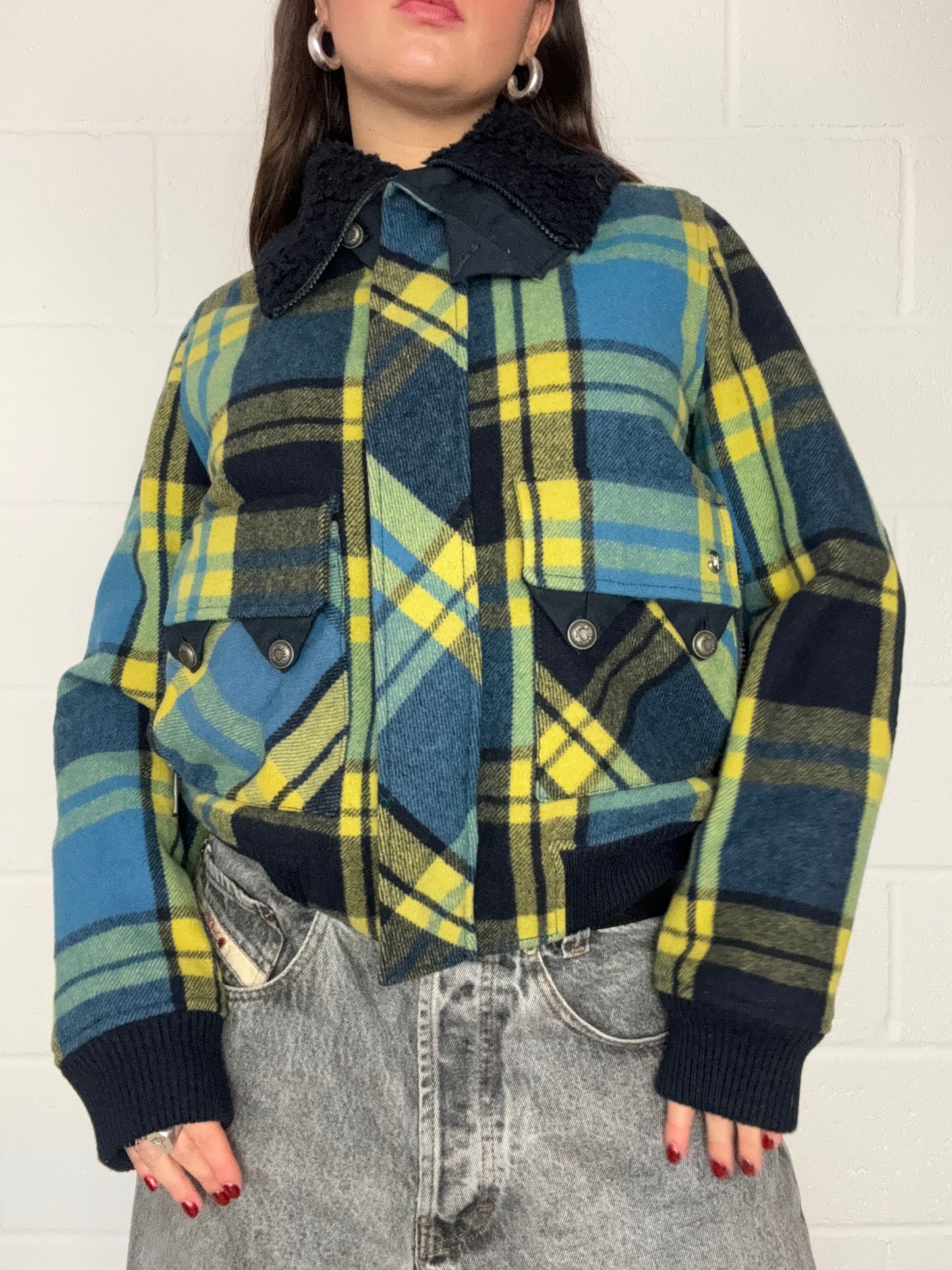 Diesel Wool Tartan Jacket