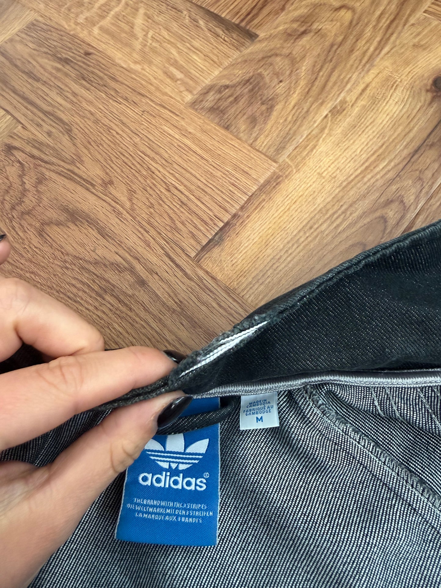 Adidas Denim Bomber Jacket (M)