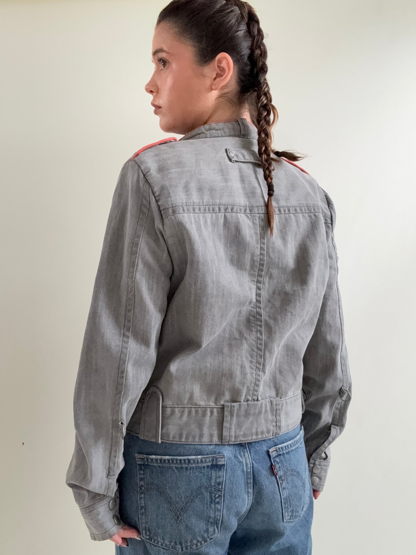 Y2K Biker Jacket (UK14)