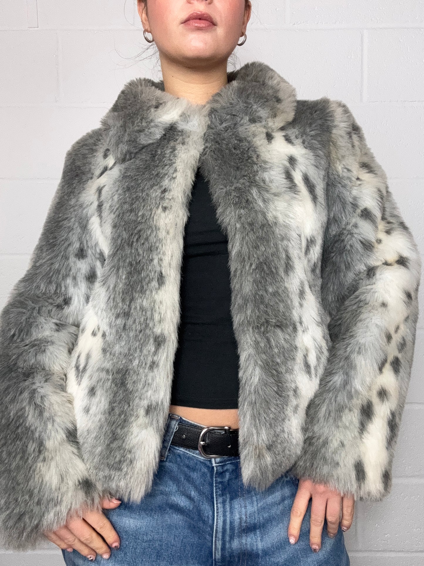 Y2K Faux Fur Jacket (XS)