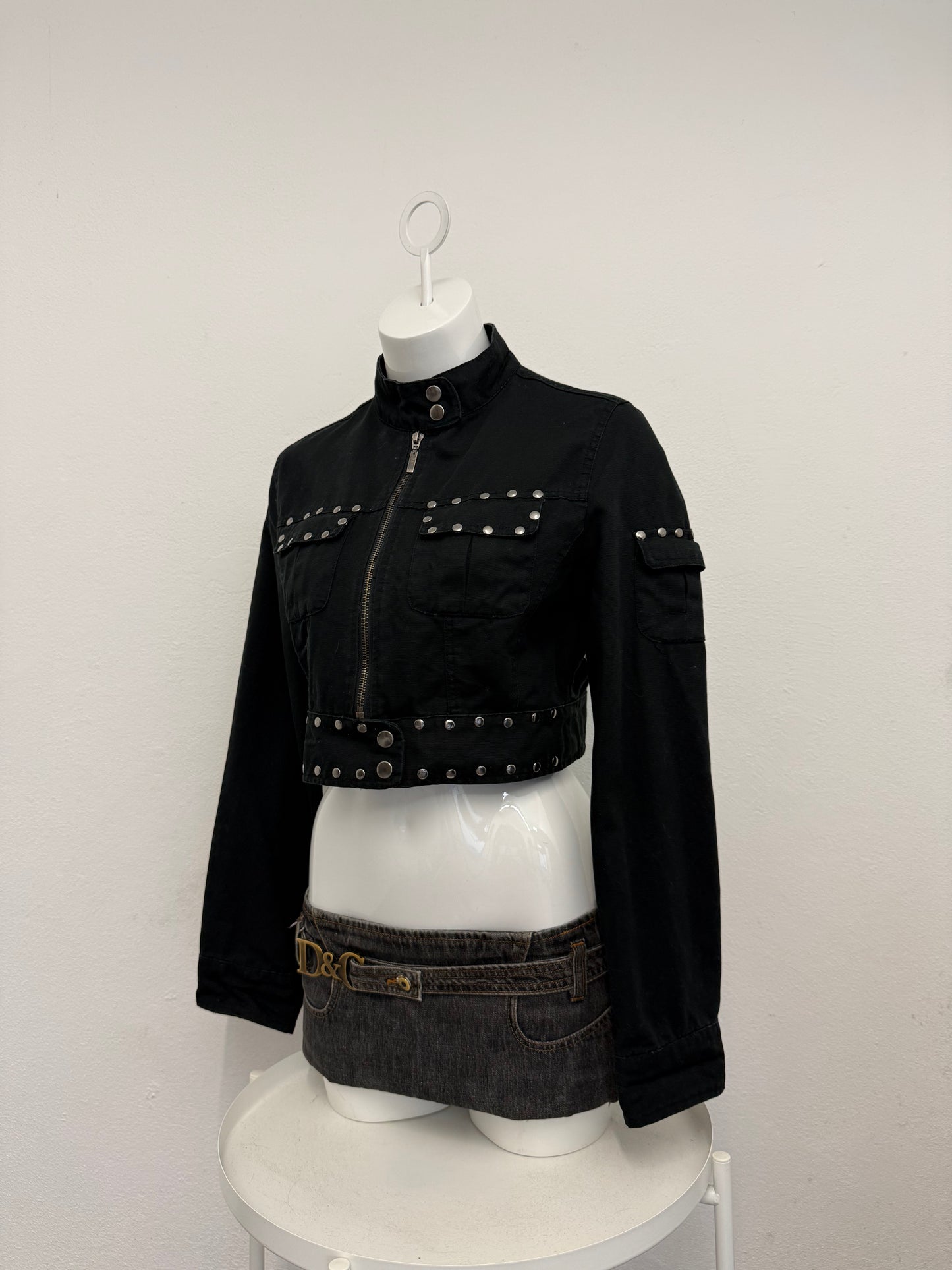 Cropped Studded Jacket (UK12)