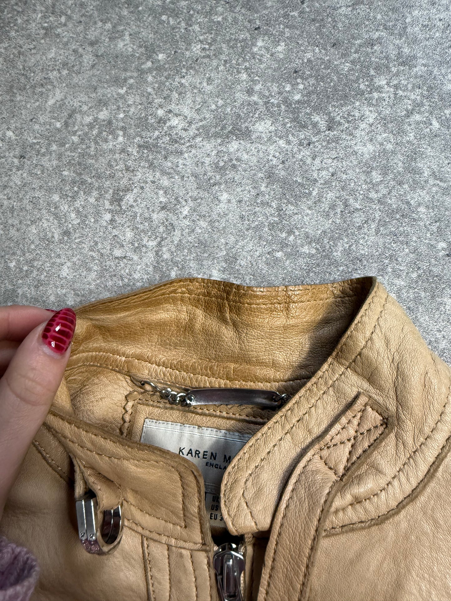 Karen Millen Leather Jacket (UK8)