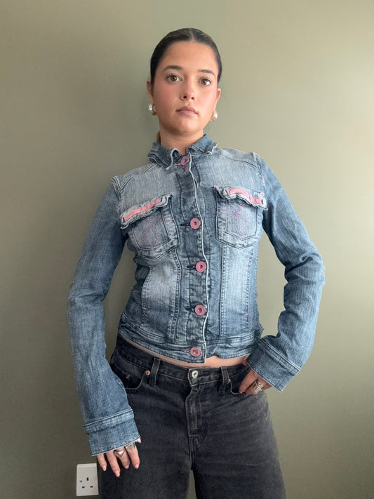 Y2K Denim Jacket (M)