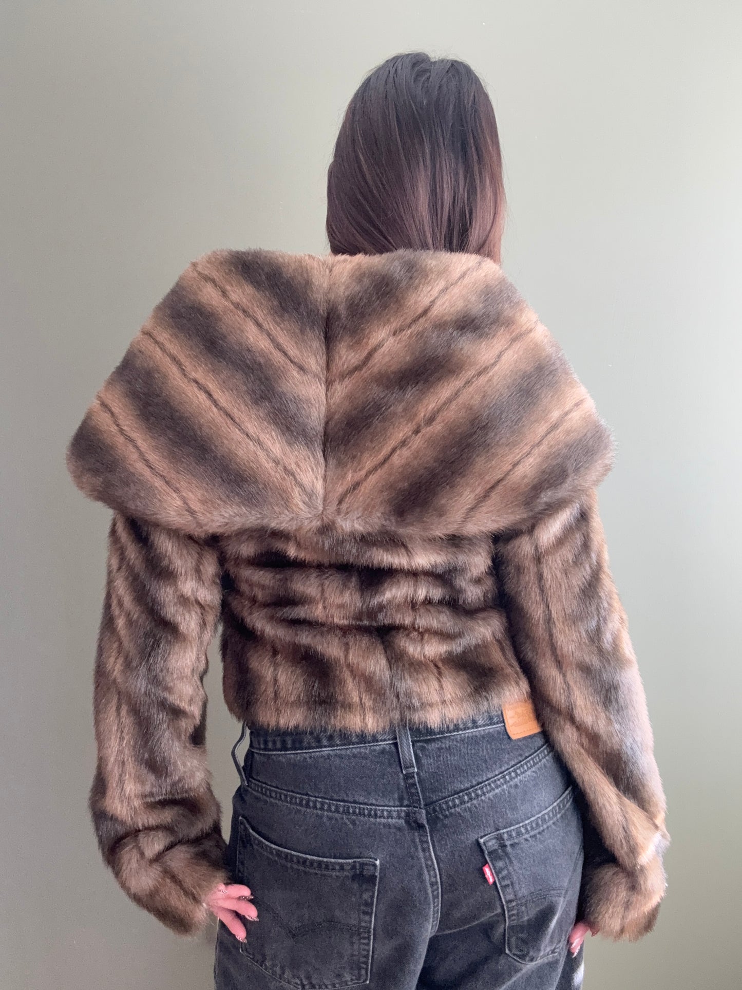 Faux Fur Jacket (S)