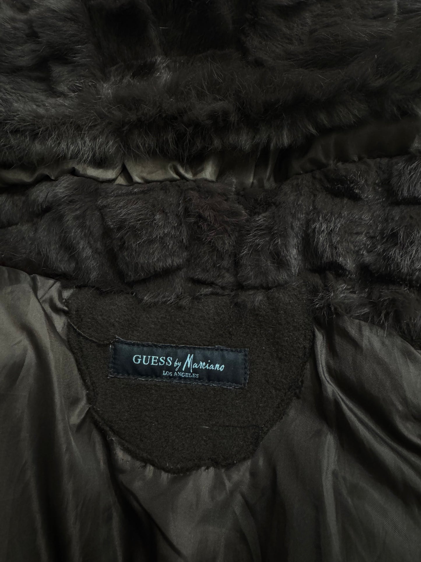 Guess Brown Faux Fur Jacket (XS)