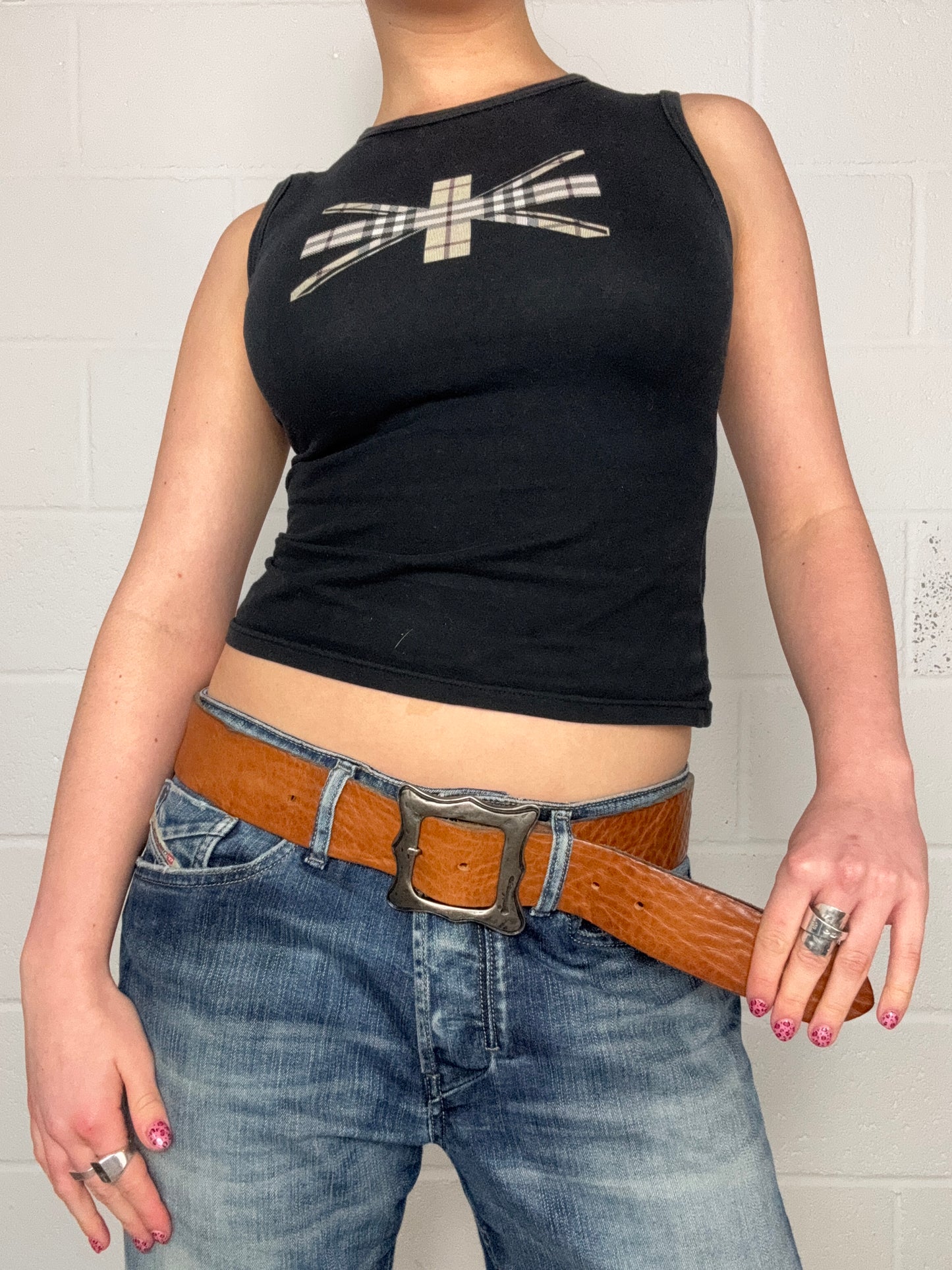 Brown Vintage Leather Belt