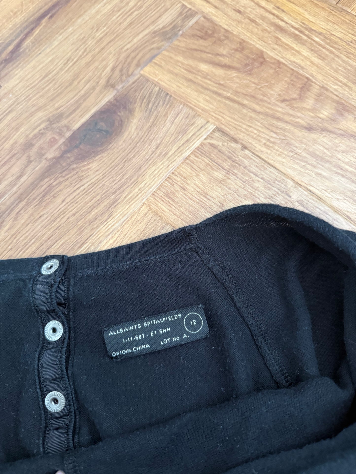 Allsaints Batwing Popper Jumper (UK12)