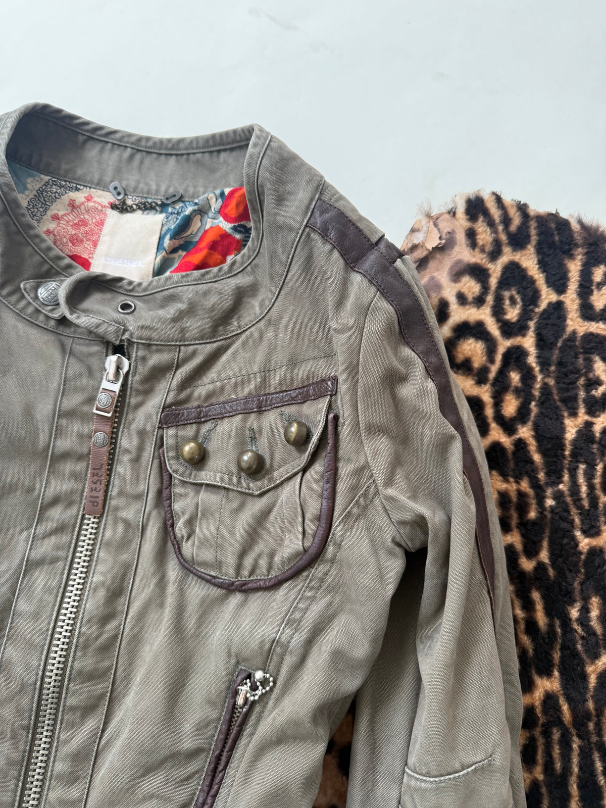 Vintage Diesel Fitted Utility Jacket (M)