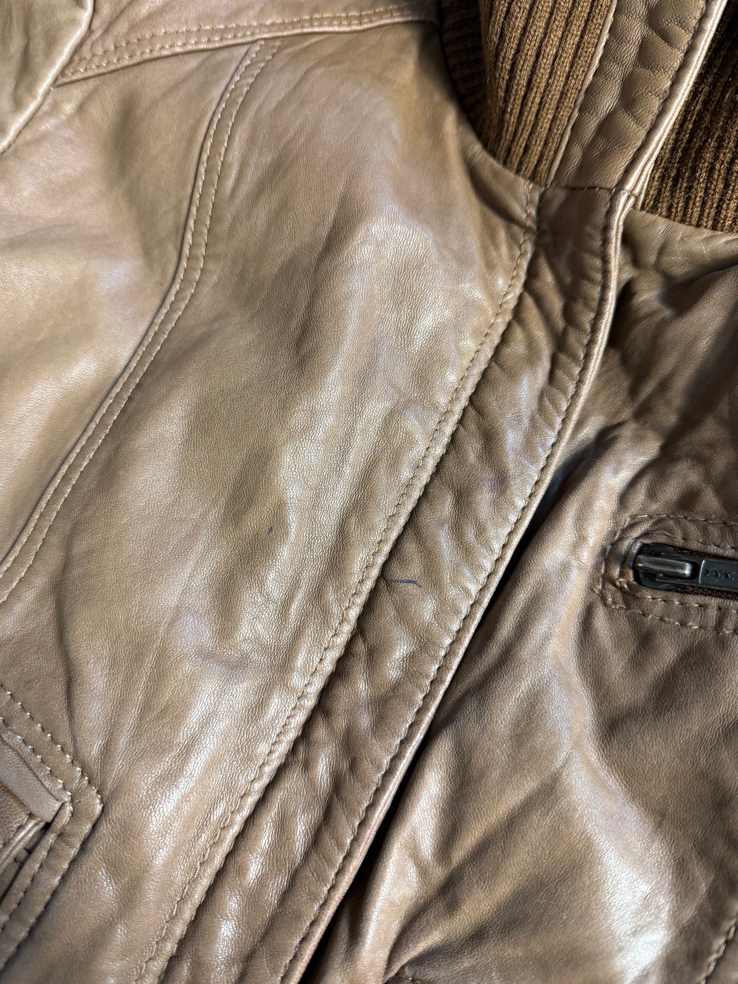 Oasis Leather Jacket (UK14)