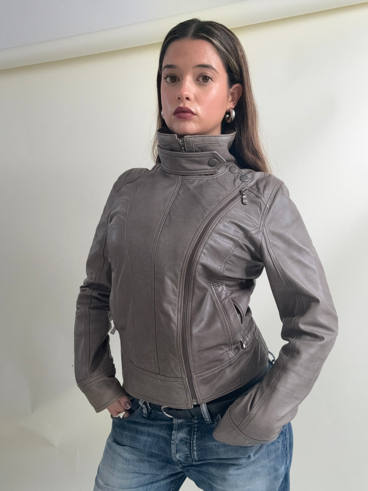 Ted Baker Leather Jacket (UK10)