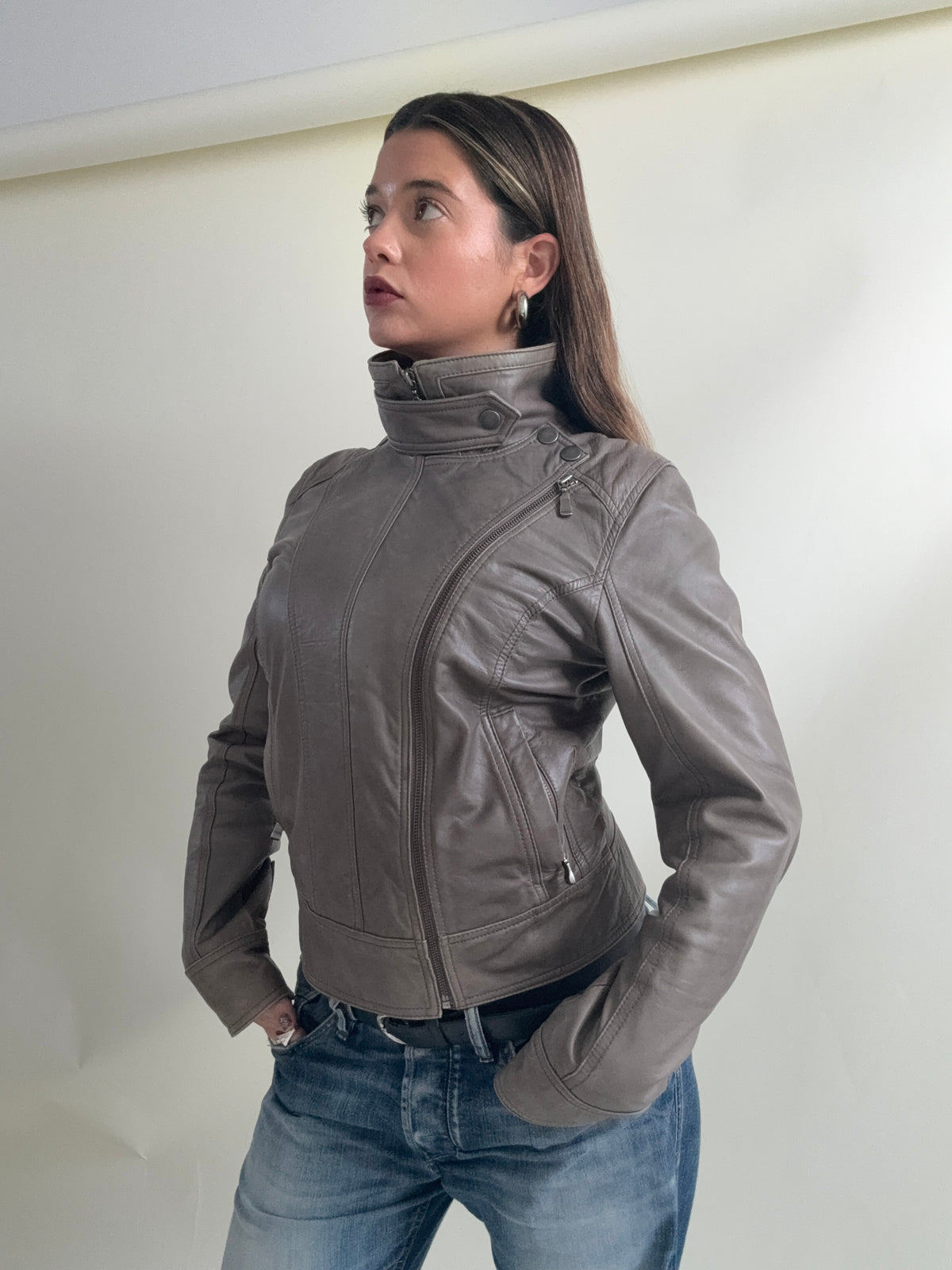 Ted Baker Leather Jacket (UK10)