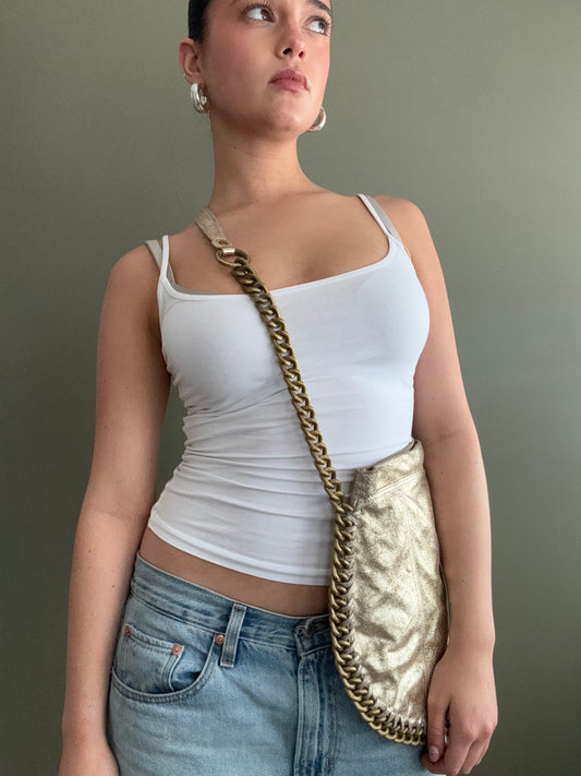 Gold Slouchy Bag