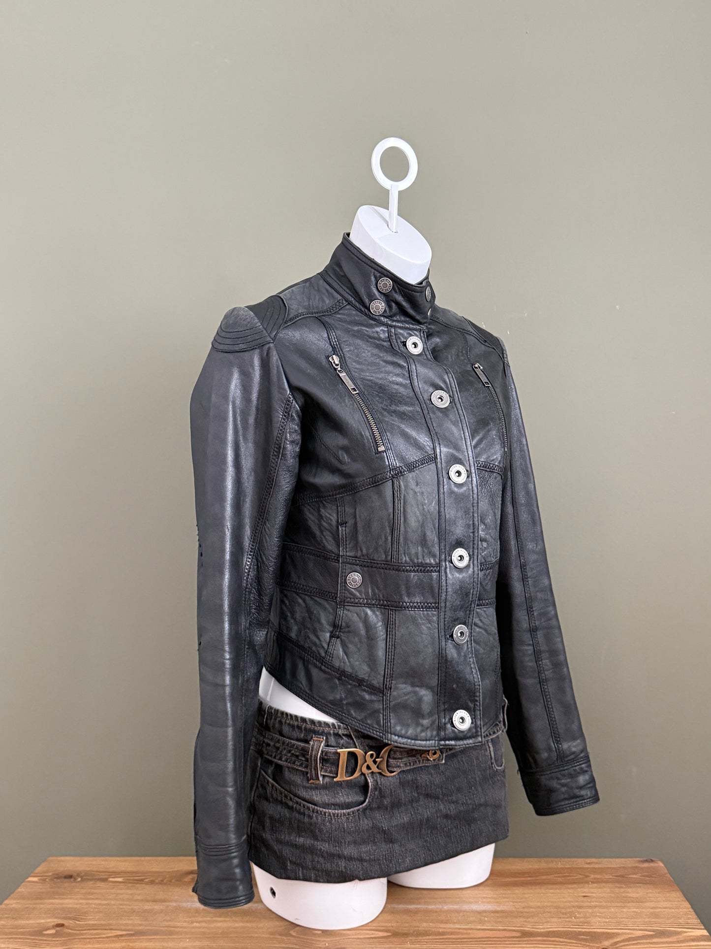 Leather Corset Jacket (UK12)