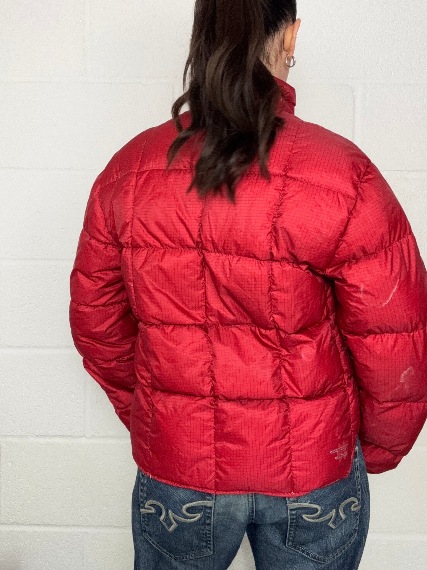 Diesel Red Puffer Jacket (M)