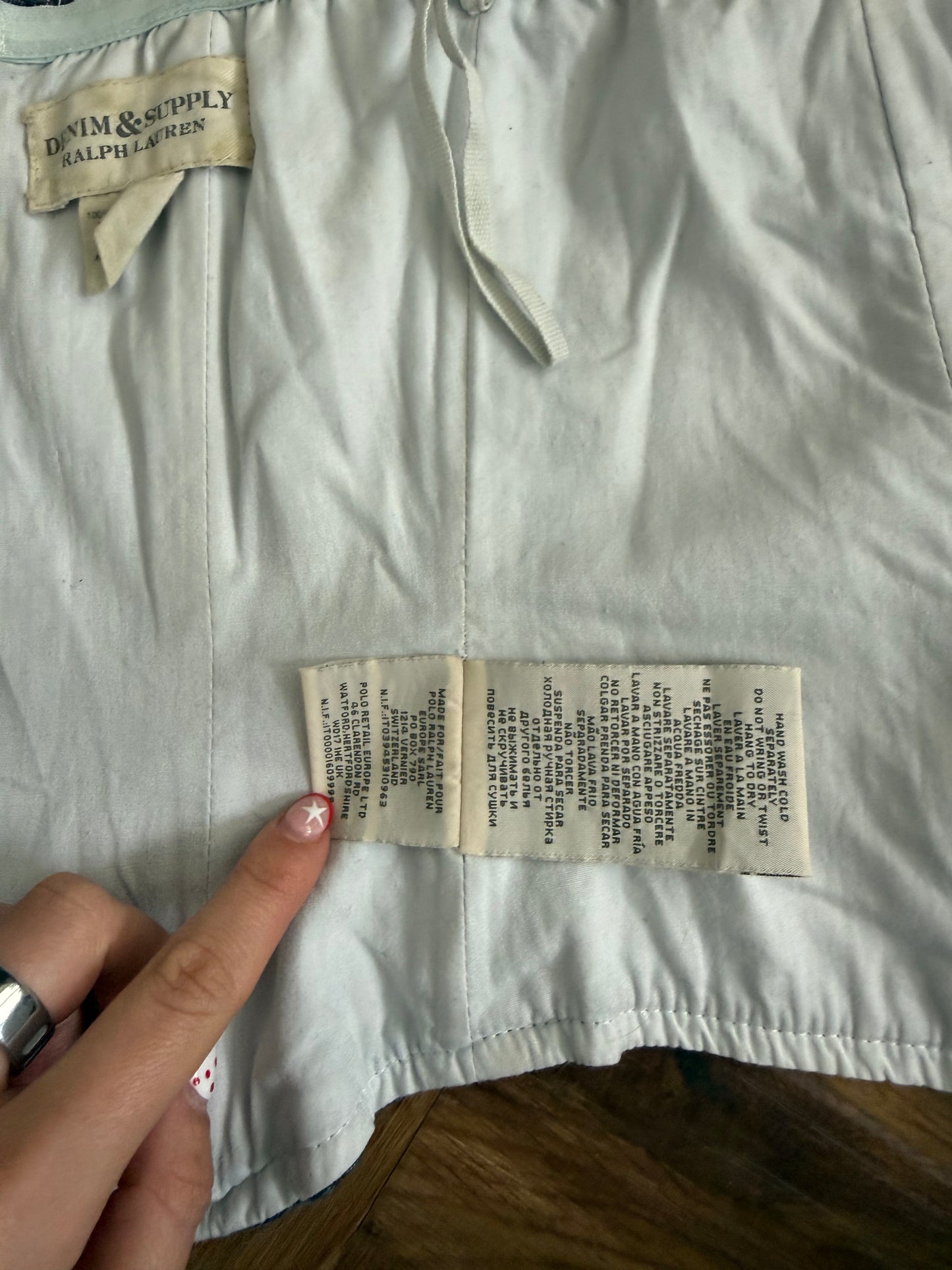 Ralph Lauren Denim Corset (US8)